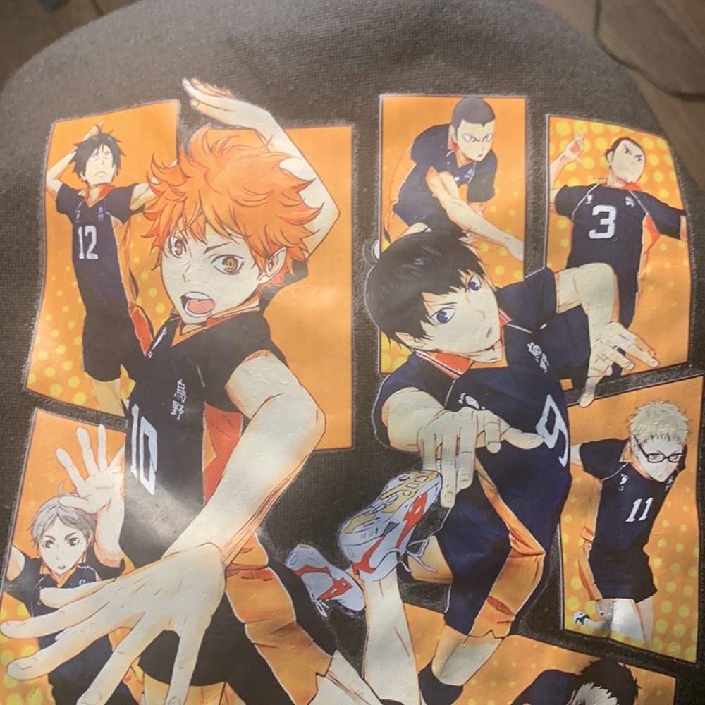 Haiikyuu black anime hoodie
